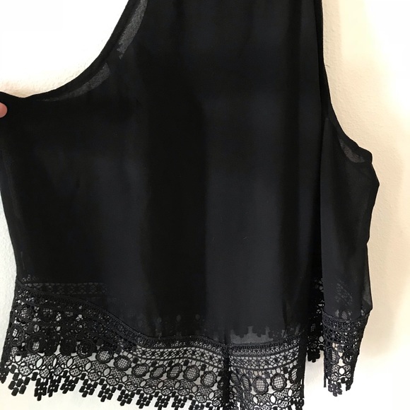 Sexy embroidered black blouse - Picture 4 of 5